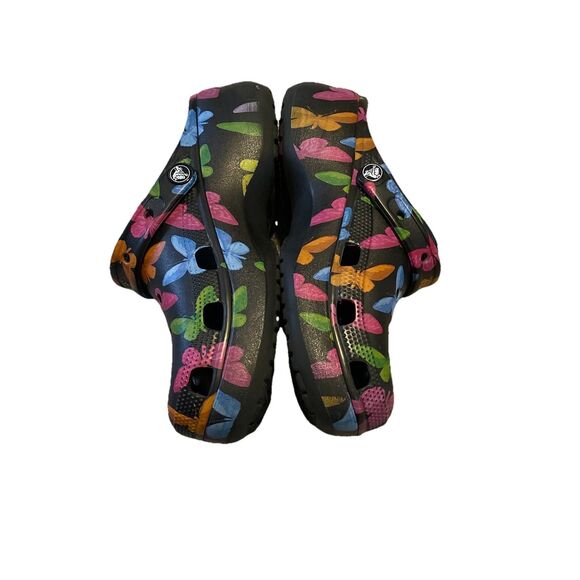NEW Crocs Butterfly Platform, Black Butterfly Size 10 - Picture 4 of 7